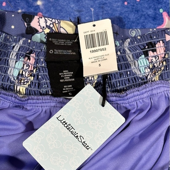 Little Twin Stars Sanrio Celestial Night Suspender Skirt Overall Dress Plus Sz 5 - Picture 13 of 16